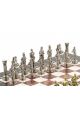 Шахматы металлические с каменной доской «Римские легионеры» 32х32 см