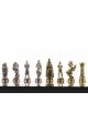 Шахматы металлические с каменной доской «Рыцари» 28х28 см