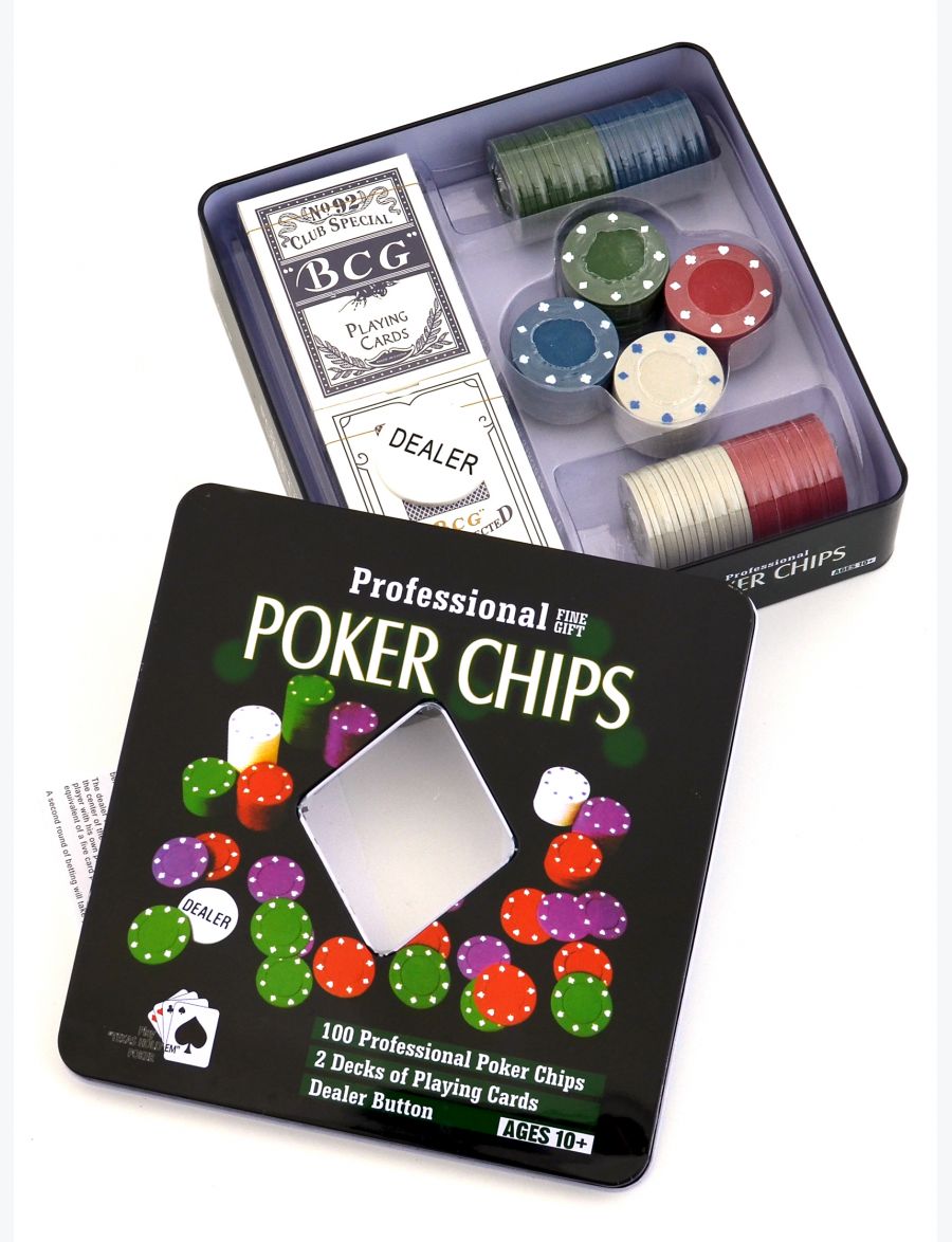 Покерный набор «Holdem» 100 фишек без номинала