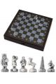 Шахматы «Народы севера» в ларце с выдвижными ящиками 44x44 см 