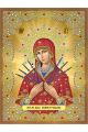 Алмазная мозаика на подрамнике «Пресвятая Богородица Семистрельная» икона