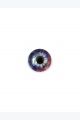 Глаза кукольные стеклянные голубые с фиолетовым 16 мм. Цена за 1 шт.