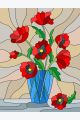 Алмазная мозаика без подрамника «Цветы в Вазе» 40x30 см, 29 цветов