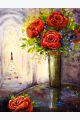 Картина интерьерная «Розы на Столе» холст 40 x 30 см