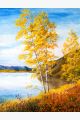 Картина интерьерная «Золотая Осень» холст 40 x 30 см