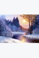 Картина интерьерная «Зима в Лесу» холст 40 x 30 см