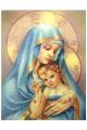Алмазная мозаика на подрамнике «Пресвятая Богородица с Младенцем» икона