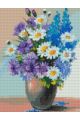 Алмазная мозаика без подрамника «Цветочный Набор» 40x30 см, 30 цветов