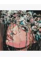 Алмазная мозаика без подрамника «Девушка с Венком» 90x90 см, 30 цветов