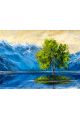 Алмазная мозаика без подрамника «Одинокое Деревце» 50x40 см