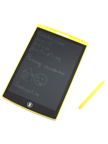 Графический планшет для рисования 10 дюймов, электронный жёлтый