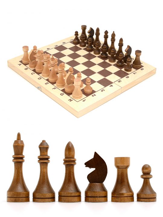 Шахматы «Владимирские» сосна лакированные 43x43 см