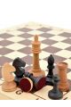 Шахматы «Купеческие» фигуры размер 2 из бука с утяжелением 43x43