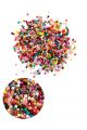 Бисер «Glass bead» разноцветный размер 6 и 12 смесь, фасовка 50 гр