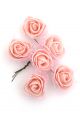 Цветы искусственные «Розы персиковые» упак. 6 шт.