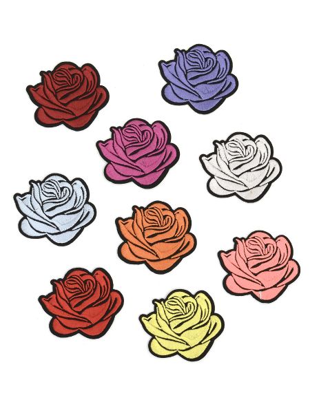Аппликация термоклеевая «Роза» набор 9 цветов