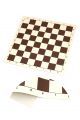 Шахматная доска «Виниловая» коричнево-белая 43x43 см
