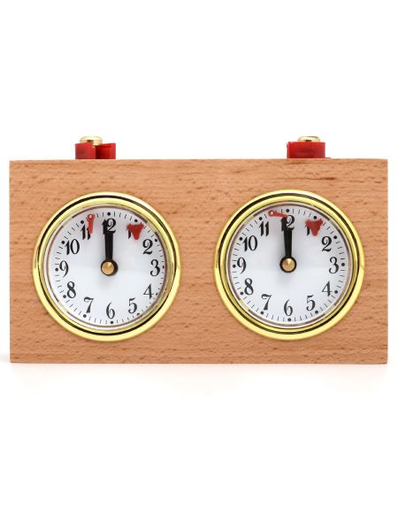 Шахматные часы механические «Рубин» деревянные бук, модель DT06a