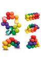 Развивающая игрушка змейка «Молекула» цветные шарики