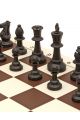Шахматы «Турнирные-Люкс» коричнево-белая виниловая доска 35x35 см