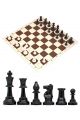 Шахматы «Турнирные-Люкс» коричнево-белая виниловая доска 51x51 см