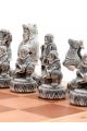 Шахматы «Северные народы» ларец стаунтон бук 45x45 см