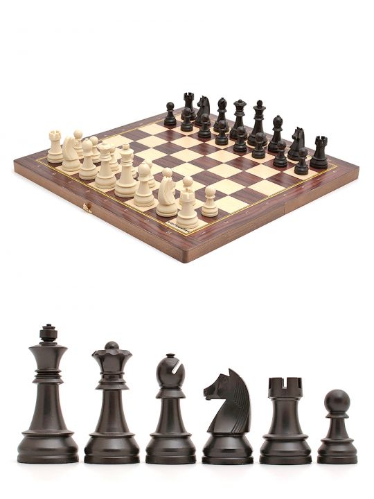 Шахматы «Классические» фигуры пластик с утяжелением доска из березы 49x49