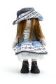 Кукла интерьерная ручной работы «Синяя леди» 