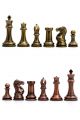 Шахматные фигуры «Стаунтон» медь-бронза имитация, утяжелённые