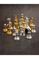 Шахматные фигуры DCP04sg золото-серебро имитация, утяжелённые