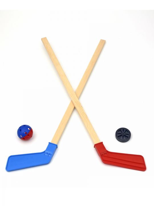Набор хоккейный (2 клюшки, шайба, мяч)