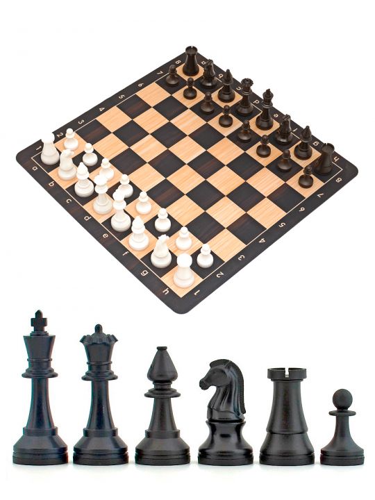 Шахматы «Владимирские» резиновая доска 51x51 см
