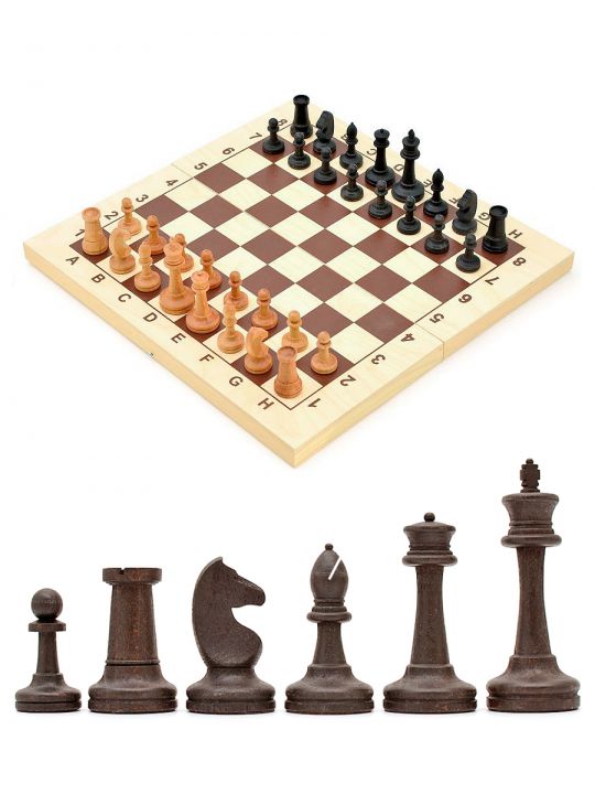 Шахматы «Купеческие» фигуры размер 2 из бука 43x43