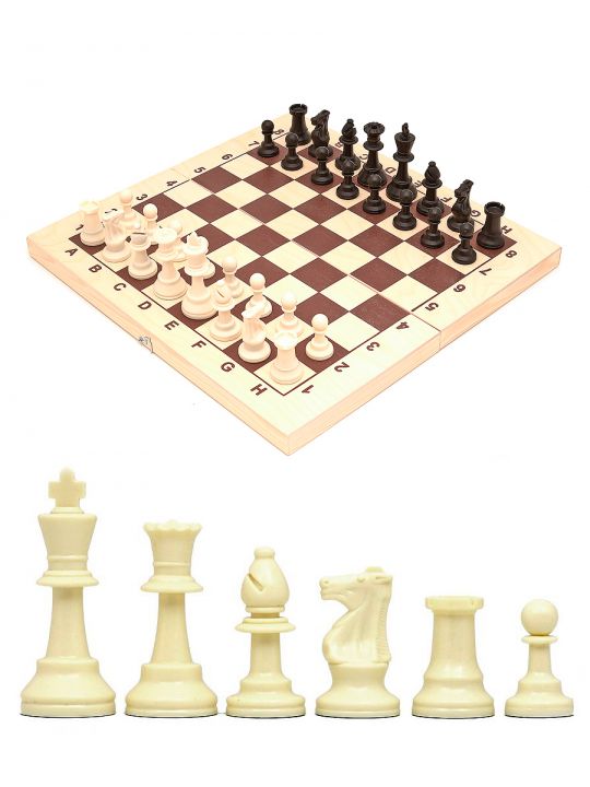 Шахматы «Стаунтон» с утяжелением пластик 43x43 см