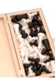 Шахматы «Wood Games» модерн пластик мини 29x29