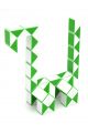 Головоломка «Змейка» 60 элементов зелено-белая