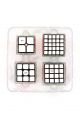 Набор кубиков Рубика 2х2-5х5 cube set QiYi черный пластик 