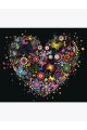 Алмазная мозаика на подрамнике «Сердце бабочки» 90x70 см