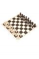 Шахматы «Турнир» черно-белая виниловая доска 51x51 см