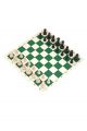 Шахматы «Турнир» зелено-белая виниловая доска 51x51 см