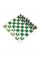 Шахматы «Турнирные-Люкс» зелено-белая виниловая доска 56x56 см