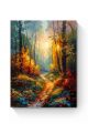 Картина интерьерная на подрамнике «Красочный вечерний лес» холст 70 x 50 см
