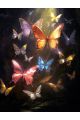 Алмазная мозаика без подрамника «Волшебные бабочки» 130x100 см