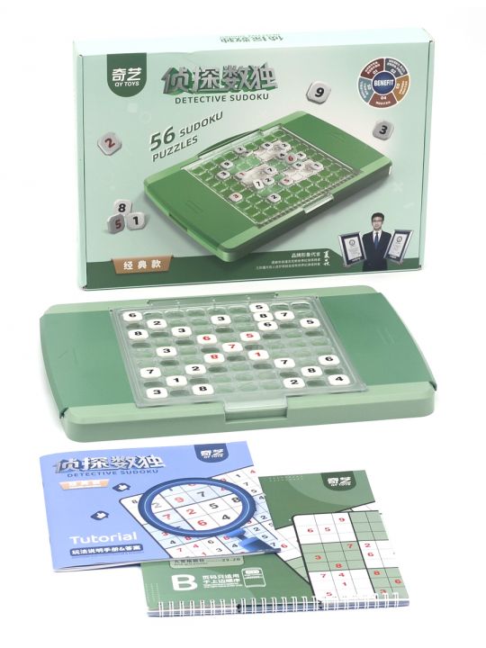 Настольная игра судоку «Detective Sudoku Classic» QiYi MoFangGe 56 вариантов в зеленом исполнении