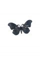 Брошь декоративная "Бабочка 4" черная 3x6 см