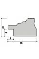 Рамка багетная для картин со стеклом 50 x 40 см, модель РБ-032