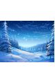 Алмазная мозаика на подрамнике «Зимний вечер» 40x30 см, 50 цветов