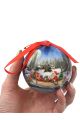 Елочные шары "Санта Клаус" небьющиеся в подарочной упаковке диаметр 7 см