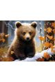 Алмазная мозаика без подрамника «Медвежонок» 130x100 см, 50 цветов