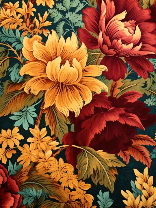 Алмазная мозаика на подрамнике «Цветочный фон» 50x40 см, 50 цветов